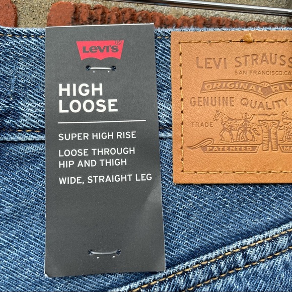 🆕 Levi's High Loose Wide Straight Leg Jeans - Picture 11 of 12